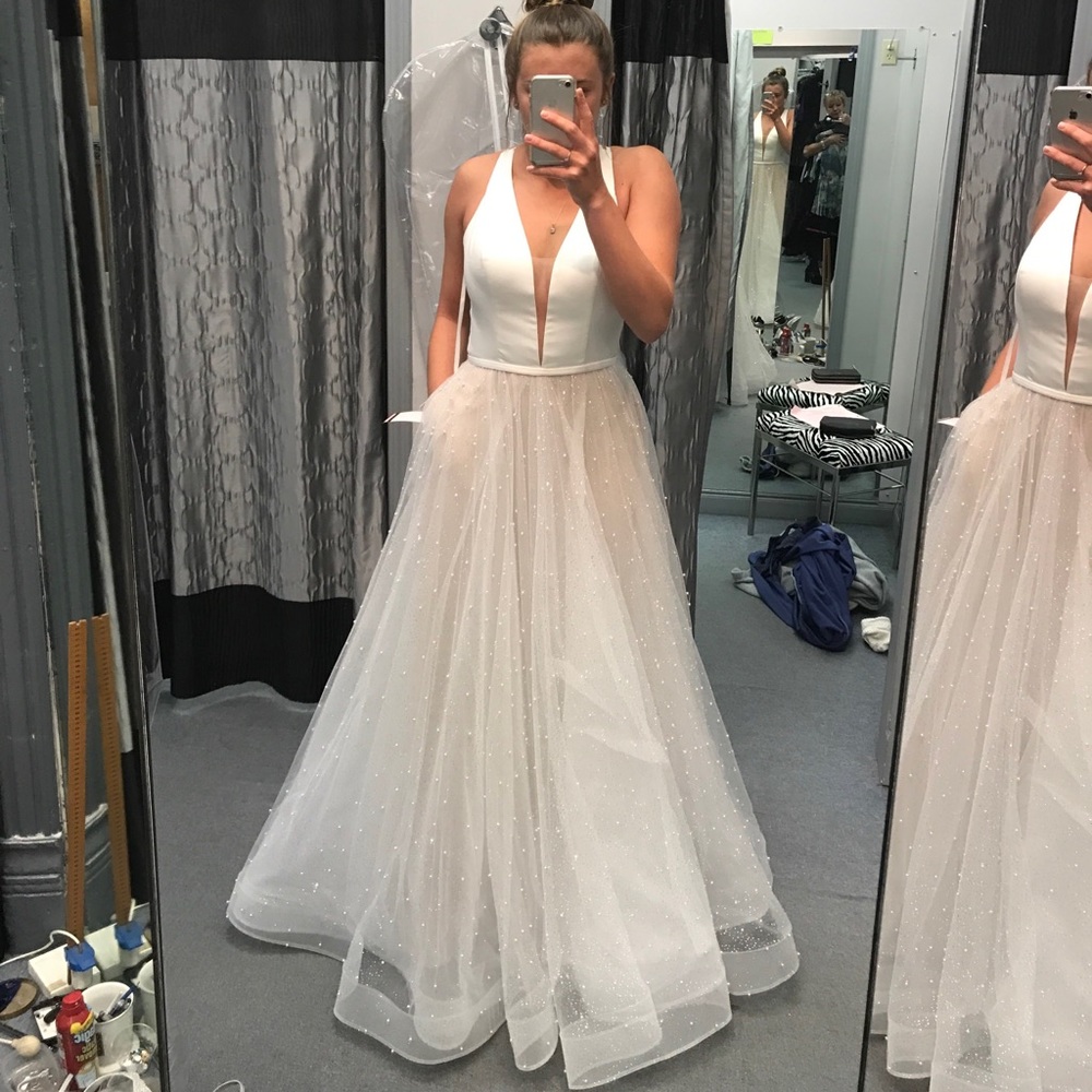 La Femme Prom Dress / Wedding Dress Size 8